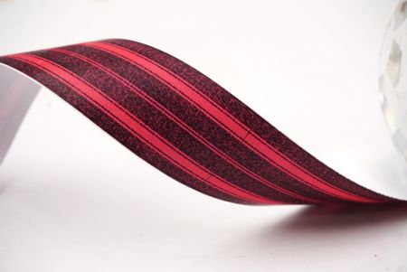 Червона та бордова смугаста тканинна стрічка набір_AI